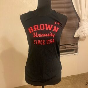 Under Armour Black Tank Top with Red Print